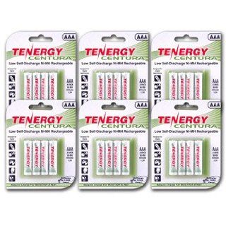 Tenergy Centura AAA Low Self Discharge LSD NiMH Rechargeable Batteries, 6 Cards 24xAAA Electronics