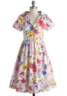 Paint a Picturesque Dress in Floral  Mod Retro Vintage Dresses