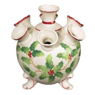 Andrea By Sadek Holly Leaves & Berries Tulipeire  Decorative Vases  Patio, Lawn & Garden