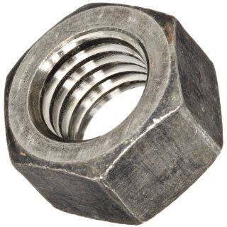 400 Nickel Copper Alloy Hex Nut, Plain Finish, ASME B18.2.2, 3/8" 16 Thread Size, 9/16" Width Across Flats, 21/64" Thick (Pack of 5)
