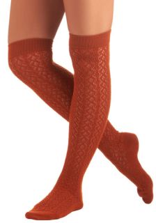A Leg Up Socks in Terracotta  Mod Retro Vintage Socks