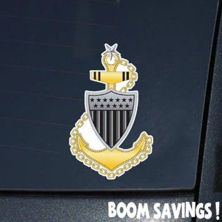 USCG Collar Senior Chief Petty Officer Anchor 6" Decal Sticker Automotive