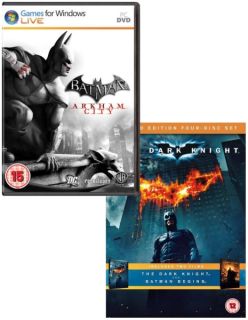 Batman Arkham City & The Dark Knight / Batman Begins DVD Bundle      PC