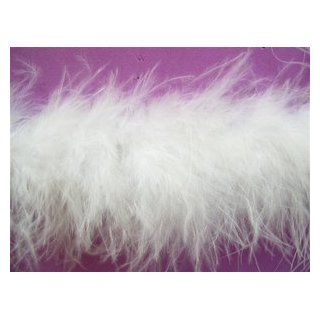 2 Yds Wrights Feather Marabou Boa White 1.5 Inch Health & Personal Care
