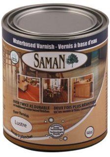 SamaN 160 031 236ml 8 Ounce Interior Water Based Satin Varnish with Aluminum oxide   Household Varnishes  