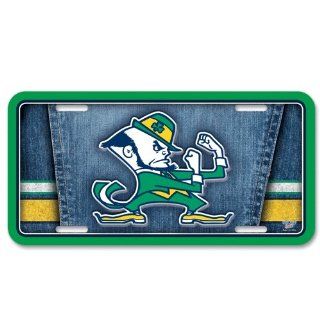 NOTRE DAME FIGHTING IRISH OFFICIAL LOGO METAL LICENSE PLATE  Sports Fan License Plate Frames  Sports & Outdoors