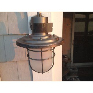 Heath/Zenith SL 4138 SS 180 Degree Motion Activated Seaside Style Decorative Lantern, Stainless Steel   Wall Porch Lights  