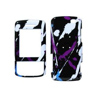 Fits Samsung Sway SCH U650 Verizon Cell Phone Snap on Protector Faceplate Cover Housing Case   Splatter Blue 