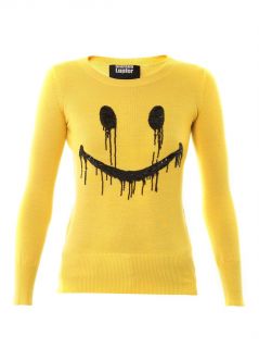 Smiley face sequin sweater  Markus Lupfer