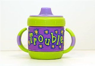 Personalized Sippy Cup Trouble Sports & Outdoors