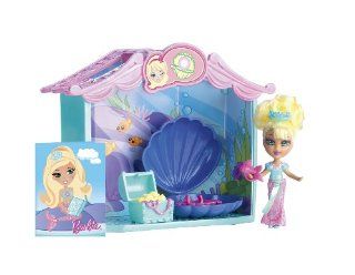 Barbie Peekaboo Petites Storytime Mermaidia Room Doll Toys & Games
