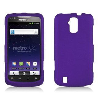 Purple Rubberized Hard Cover Case for Zte Force N9100 by ApexGears Cell Phones & Accessories