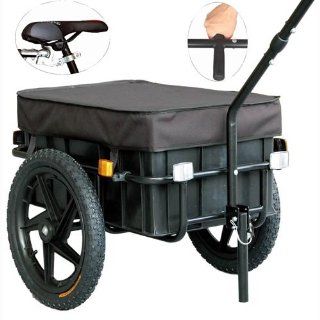 Veelar Bicycle Cargo Trailer & Hand Wagon Shopping/Utility Trailer 70 Liter Capacity 20315  Cargo Carrier Bike Trailers  Sports & Outdoors
