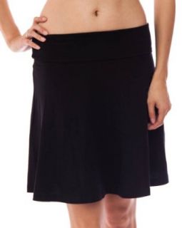 Black Ladies Mini Skirt Fold able Waist