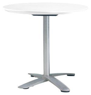 Fold able Side Table (Round 30)   White   End Tables