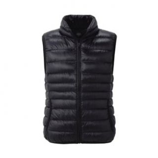 Uniqlo Men's Ultra Light Down Black Vest Pocketable with Pouch (Large(US M)) at  Men�s Clothing store Boxing Jerseys