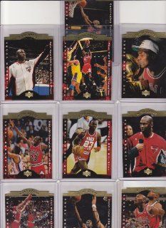 Michael Jordan A Cut Above Set   1996 97 Upper Deck CA1 CA10  Sports Related Trading Cards  Sports & Outdoors