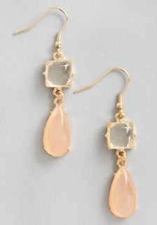Droplets of Dew Earrings in Peach  Mod Retro Vintage Earrings