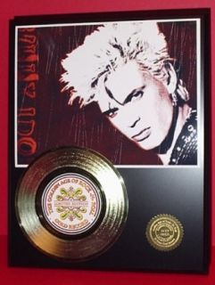 Billy Idol Gold Record LTD Edition Display Actually Plays "White Wedding" Entertainment Collectibles