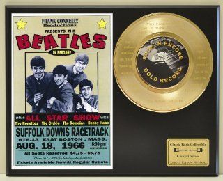 BEATLES Limited Edition Gold 45 Record Display with voice module that actually plays "Let It Be" and laser etched lyrics on 45. Limited quanities. FREE US SHIPPING 
