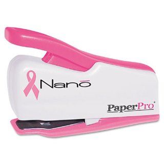 PaperPro Products   PaperPro   Nano Miniature Stapler, 12 Sheet Capacity, Pink   Sold As 1 Each   Perfect for home, office, briefcase and backpacks.   Push button stapling in a micro size.   Portable and powerful with 12 sheet capacity.   Uses standard sta