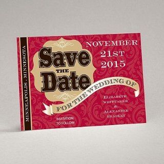 Poster Style   Save the Date Magnet   Party Invitations