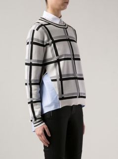 Thakoon Addition Grid Print Sweater