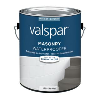 Valspar 128 fl oz Exterior Flat White Water Base Paint with Mildew Resistant Finish