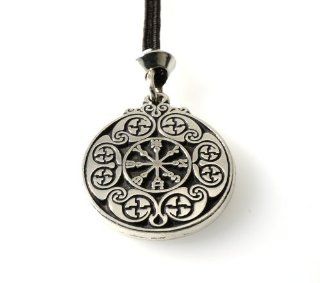 Handmade Sigil of Defence against Evil Pewter Pendant ~ Warrior Shield of Protection Jewelry