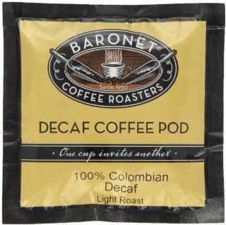 Baronet Coffee Decaf 100% Colombian Medium Roast, 18 Count Coffee Pods (Pack of 3)  Senseo Coffee Pods  Grocery & Gourmet Food