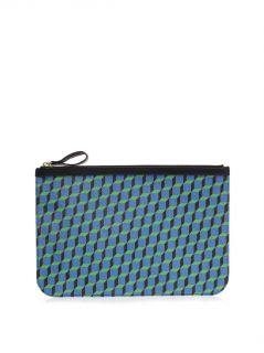 Cube print leather pouch  Pierre Hardy