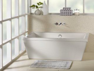MTI Rivera MTDS 120 S120 60" x 36.25" x 21" Stand Alone Soaking Tub Biscuit   Drop In Bathtubs  