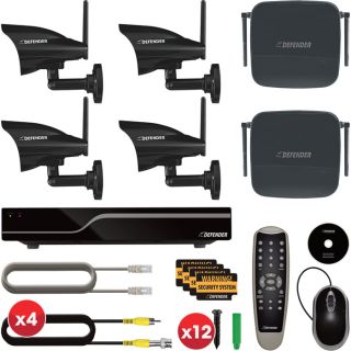 Defender Pro 4 Channel, 4 Camera Wireless Security System   Model 21305