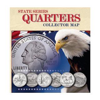 State Series Quarters Collector Map Also Including the District of Columbia and Territorial Quarters Publishing 9780794821944 Books