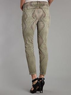 Current Elliott The Stiletto Skinny navajo jeans in Army Green Military Green