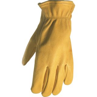 Wells Lamont Deerskin Driver Gloves   Gold, Small, Model 962