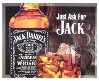 Jack Daniel's Just Ask for Jack Metal Tin Bar Sign 16x12 Clothing