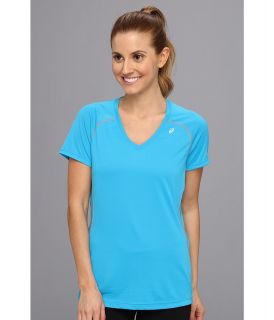 ASICS S/S Lite Show Favorite Womens Short Sleeve Pullover (Blue)