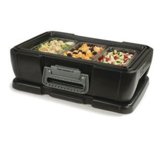 Carlisle 24 qt Cateraide Top Loading Insulated Food Carrier   Onyx Black