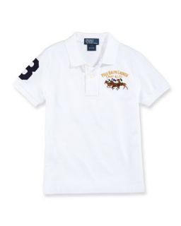 Mesh Match Embroidered Polo, Boys 2T 3T   Ralph Lauren Childrenswear