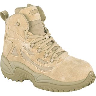 Reebok Rapid Response 6 Inch Composite Toe Zip Boot   Desert Tan, Size 9 Wide,