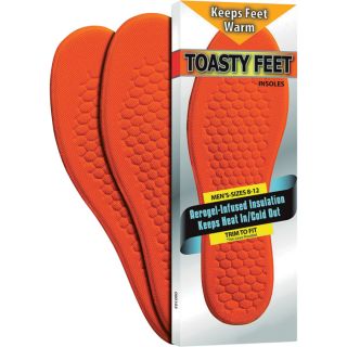 MCR Safety Mens Toasty Feet Insoles For Support, Model CTFM