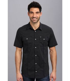 Buffalo David Bitton Sipover S/S Shirt Mens Short Sleeve Button Up (Black)