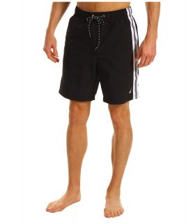 Nautica Anchor Solid Side Stripe Swim Short Mens Swimwear (Black)