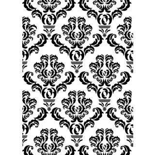 Cgull 12 0007 Damask Floral Embossing Folder