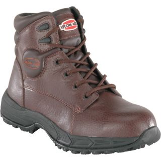 Iron Age 6 Inch Steel Toe EH Sport/Work Boot   Brown, Size 6 Wide, Model IA5100