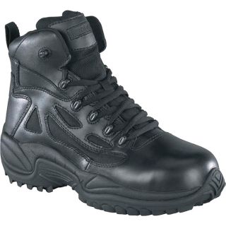 Reebok Rapid Response 6 Inch Composite Toe Zip Boot   Black, Size 8 Wide, Model