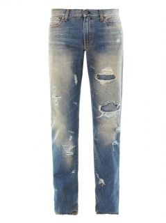 Distressed slim leg jeans  Dolce & Gabbana