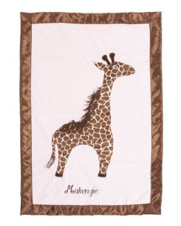 Giraffe Toddler Blanket, Plain   Swankie Blankie