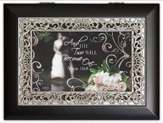 Bible Verse Two Become One Bridal Music Jewelry Box Wedding Gift You Light Up My Life 1595s  